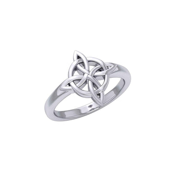 Celtic Quarternary Knotwork Silver Ring TR3323 - Jewelry